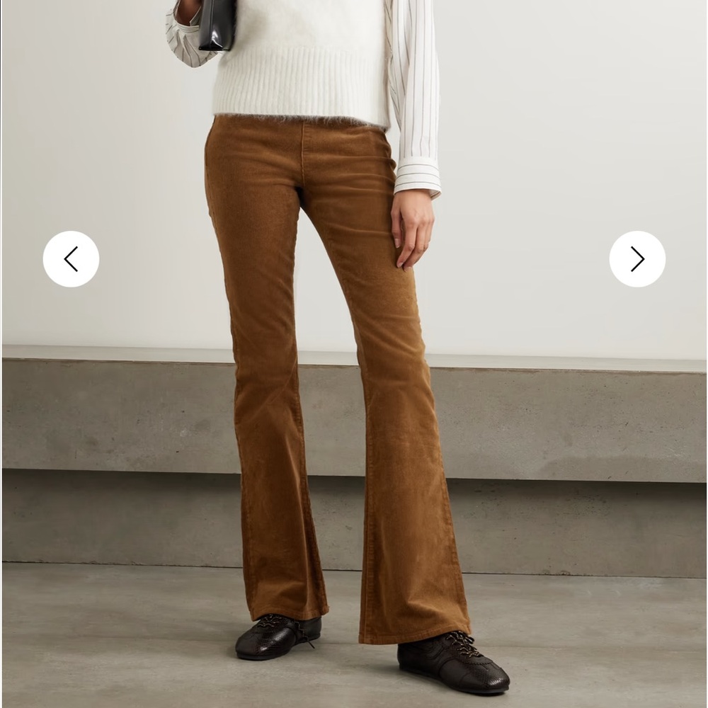 Veronica Beard Meridian Cord Bell Bottom Corduroy Pants
